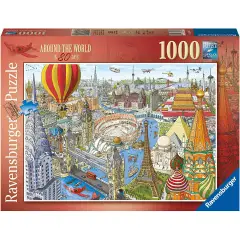Puzzle 1000 Pezzi Giro del Mondo in 80 Giorni