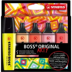 Stabilo Boss Arty – Set da 5 Evidenziatori Warm Tones