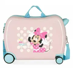 Minnie Play All Day Trolley da Viaggio Cavalcabile Abs 4 Ruote