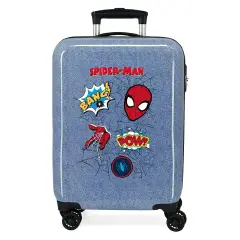 Spiderman Denim Trolley da Cabina Abs 55 cm. 4 Ruote