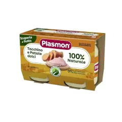 Omogeneizzato Plasmon gr. 120x2 Tacchino Patate Dolci