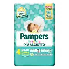 Pannolini Pampers Baby-Dry Flash - Taglia 4 (7-18 Kg) - 17 Pezzi