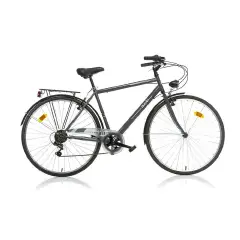 Bici da Uomo Bicicletta 28 Pollici Trekking Grigio