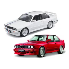 Auto 1:24 Bmw M3 E30 1988 Disponibile Rossa e Bianca