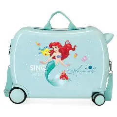 Disney Ariel Trolley Da Viaggio Cavalcabile Abs 4 Ruote