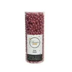 Ghirlanda natalizia di Perline in Plastica Lucida - 10 Metri - Lipstick Pink