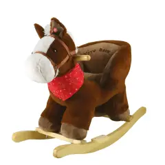 Pony a Dondolo con Verso Marrone