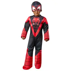 Costume Spidey Miles Morales Deluxe per Bambini - Taglia XS - 2/3 anni