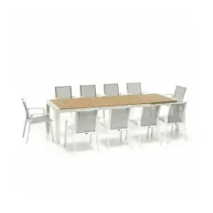 Tavolo Santorini Bianco Allungabile 225/295x100cm.