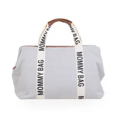 Mommy Bag Borsa Fasciatoio con Materassino – Tela Grigio Chiaro Childhome