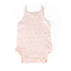Body Canottiera con Spalline Sottili - Taglia 6 Mesi - Rosa Scuro