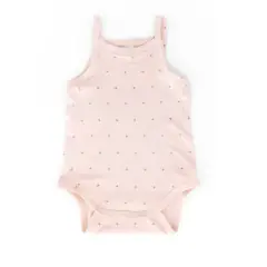 Body Canottiera con Spalline Sottili - Taglia 12-18 Mesi - Rosa Scuro