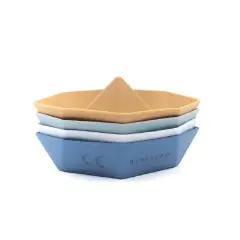 Bamboom Barchette per Bagnetto Blu Set 4 Pezzi
