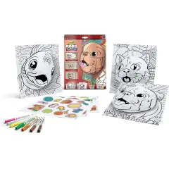 Set Attività Pops Pets Animali Domestici da Colorare e costruire