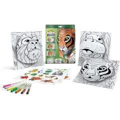 Set Attività Pops Giungla da Colorare e costruire