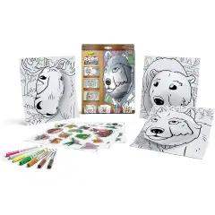 Set Attività Pops Natura Selvaggia da Colorare e Costruire
