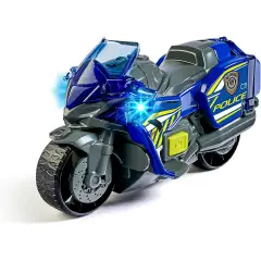Dickie Toys City Heroes Moto Police cm. 15 con luci e suoni