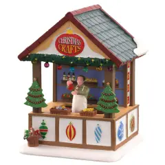 Lemax Hand Crafted Ornaments 14906 – Bancarella Natalizia Luminosa con Decorazioni Artigianali