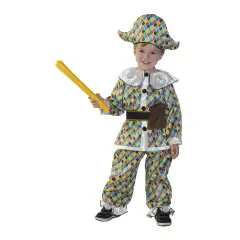 Costume Arlecchino Easy per Bambini - Taglia 2/3 Anni