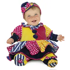 Costume Piccola Clownetta Superbaby 3/6 Mesi