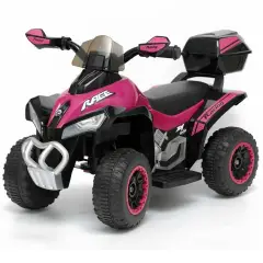 Moto Elettrica Mini Quad Deluxe Rosa 6v