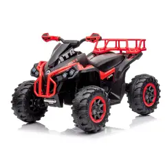 Moto Elettrica per Bambini Realistica Quad ATV 1.0 12V Rossa