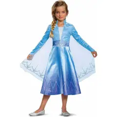 Costume Carnevale Frozen - Elsa Traveling Deluxe, Taglia S (5-6 anni)