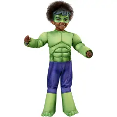 Costume Hulk Deluxe per Bambini - Taglia S - 3/4 anni