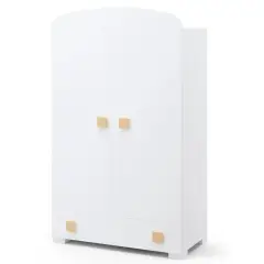 Armadio Evolution Bianco Con Pomoli Naturale
