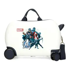 Avengers Legendary Trolley Cavalcabile Abs 4 Ruote 45 Cm Bianco