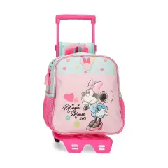 Minnie Imagine Zaino Asilo e Tempo Libero con Trolley 25 Cm