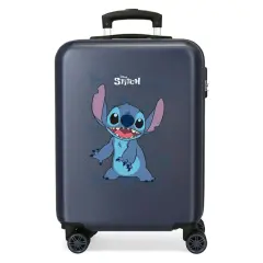 Happy Stitch Trolley Abs 55cm 4 Ruote Blu