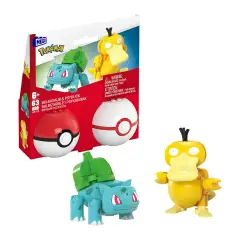 MEGA Pokémon - Set Poké Balls Con Bulbasaur E Psyduck