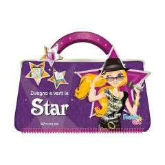 Disegna e vesti le star. Fashion girl. Con adesivi.