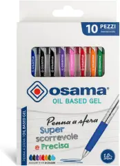 Penna Scatto a Sfera OBG, Tratto 1 mm. - Blister 10 Pezzi in 8 Colori