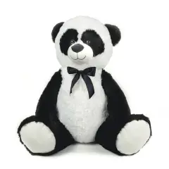 Peluche Panda Seduto 55cm - Imbottitura Eco e Magia in Casa