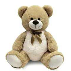 Peluche Orso Seduto 55cm Bicolore - Imbottitura Eco