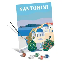 Ravensburger CreArt Serie B Canvas - Santorini, Kit Pittura
