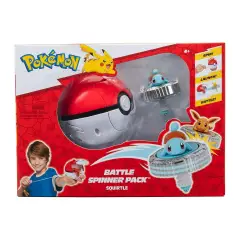 Pokemon Trottola Personaggio Squirtle e Poke Ball Lanciatore