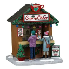 Lemax Cup Of Cheer 43712 – Chiosco del Caffè Natalizio Caddington Village