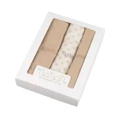 Set 3 Pezzi Mussola 80x80 Cm Beige