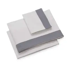 Infinito Set Lenzuola Lettino 3 Pezzi Plumetì Grigio Italbaby