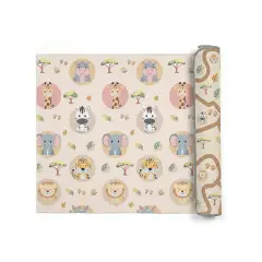 Maxi Tappeto Gioco Arrotolabile Primi Passi cm 200x150, Alto Spessore 10mm, Sweet Animals