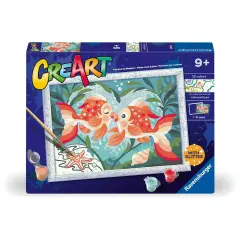 Ravensburger CreArt – Pesci Innamorati, Dipingere con i Numeri