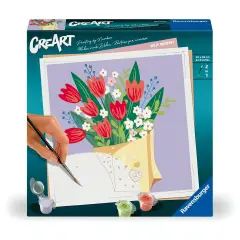 Ravensburger CreArt – Bouquet di Tulipani | Dipingi con i Numeri