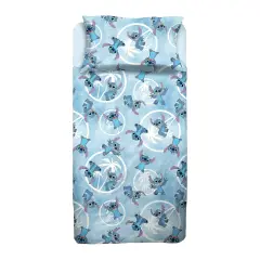Completo 1 Piazza E Mezza Stitch Azzurro