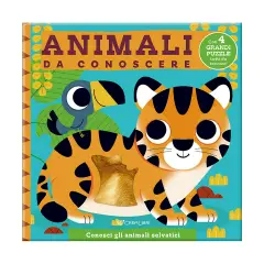 Libro Puzzle Da Accarezzare: Animali Selvatici