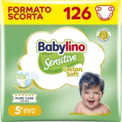 Babylino Sensitive Economy Pannolini Taglia 5 - 11/16 Kg - 44 Pezzi Per Confezione X