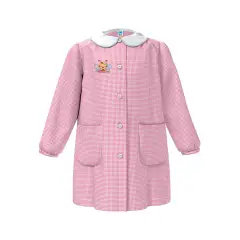 Grembiule Bambina Asilo Ape Quadrettato Rosa 5 Anni