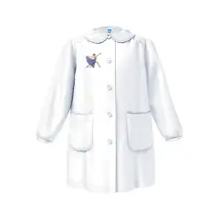 Grembiule Bambina Scuola Ballerina Bianco 6 Anni